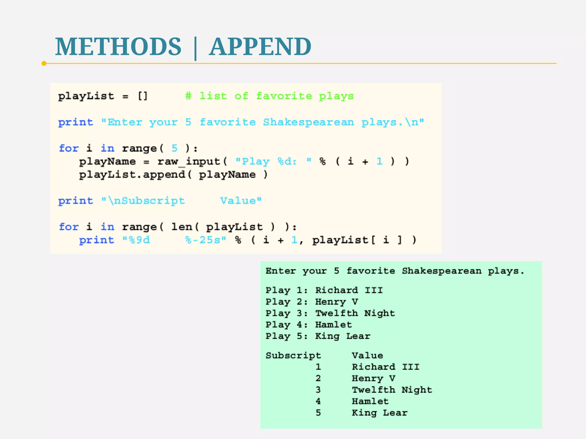 METHODS | APPEND 
52 
 