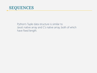 SEQUENCES | IMMUTABLE 
12 
 