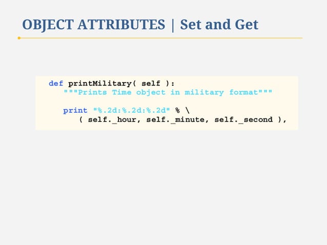 Python Programming - VI. Classes and Objects | PDF