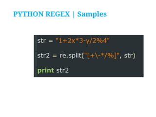 Python Programming - XI. String Manipulation and Regular Expressions | PPT