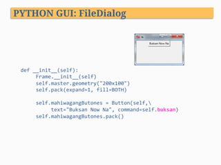 Python Programming - XIII. GUI Programming | PPT