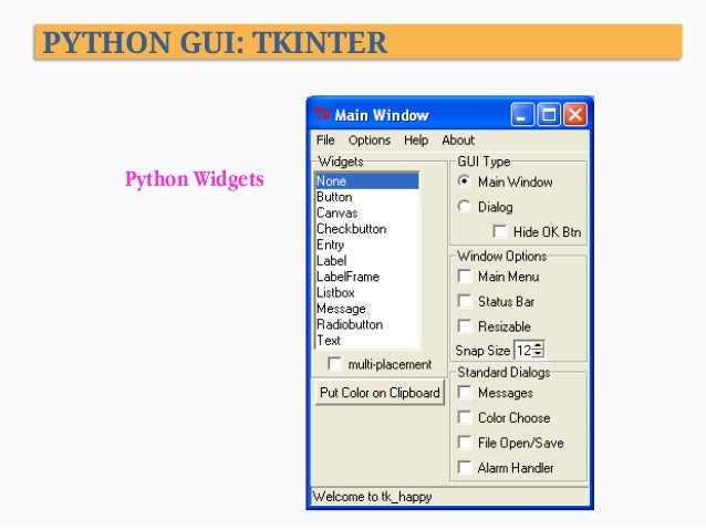 Python Programming - XIII. GUI Programming