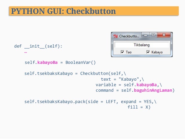 Python Programming - XIII. GUI Programming