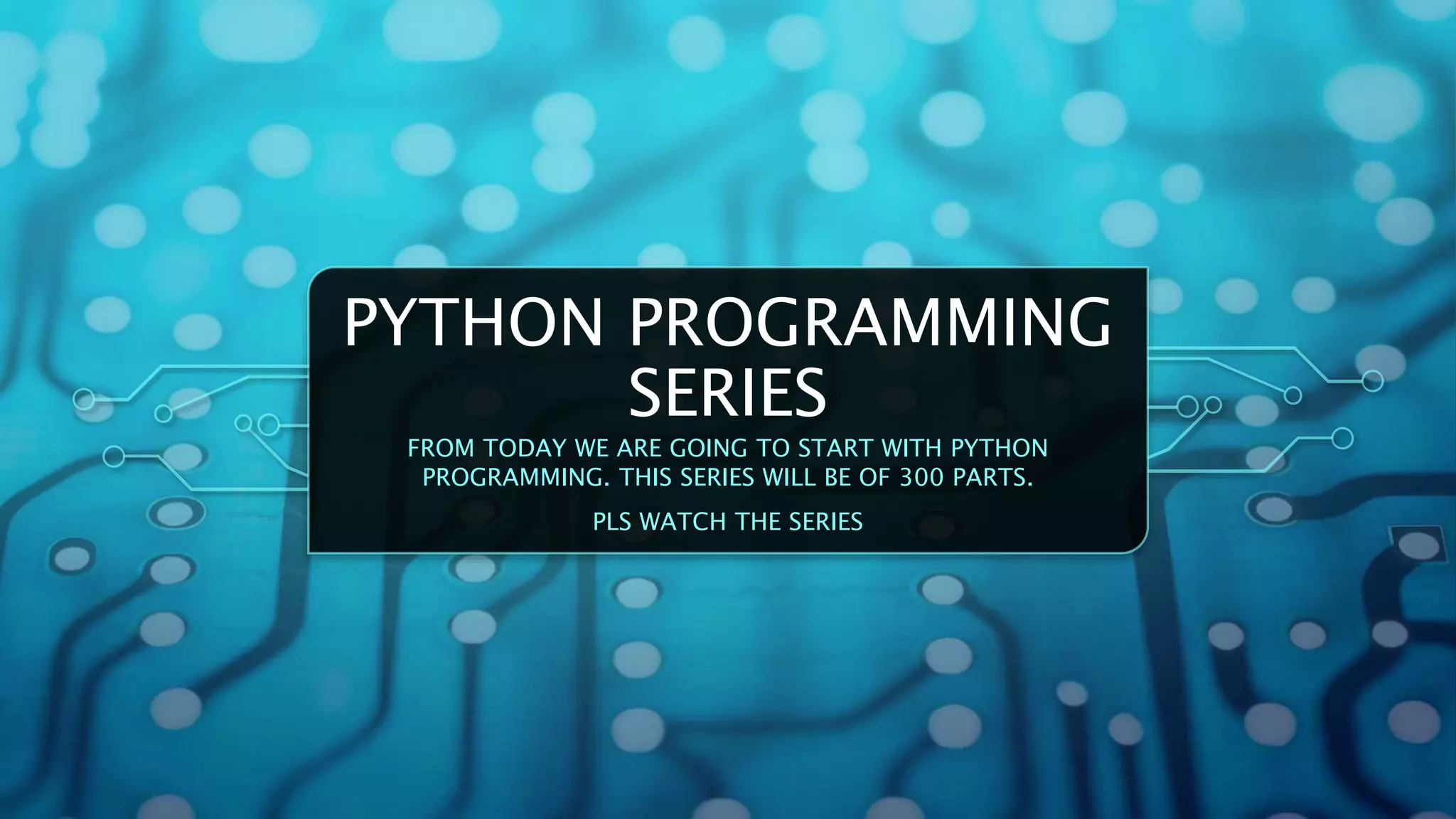Python programming | PPT