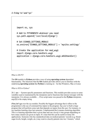 python tutorial: os module - use underlying operating... Python programming for beginners | PDF