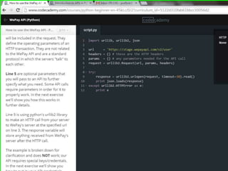 Python programming advance lab api we pay