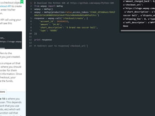 Python programming advance lab api we pay