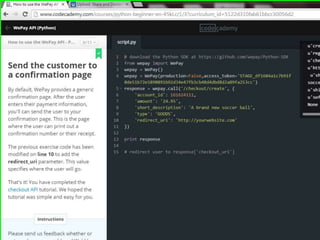 Python programming advance lab api we pay