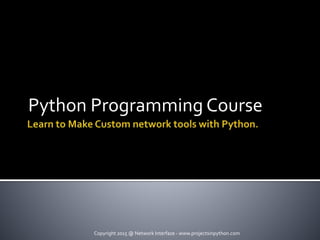 Python programming course | PPT