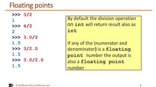 Python Programming Essentials - M10 - Numbers and Artihmetic Operators ...