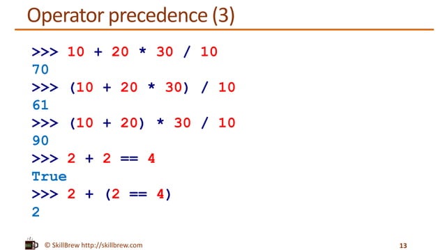 Python Programming Essentials - M11 - Comparison and Logical Operators ...