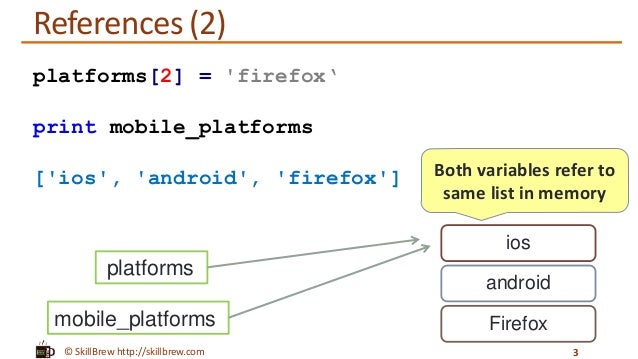 Python Programming Essentials - M15 - References