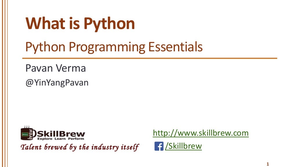 Programming essentials. Programming essentials