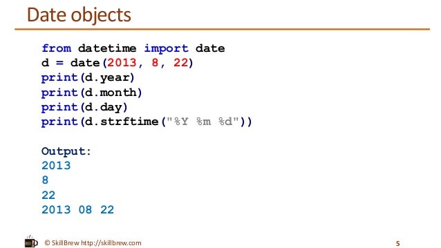 Python Programming Essentials - M23 - datetime module