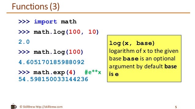 Exp python