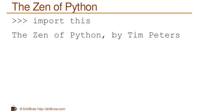rthe zen of python