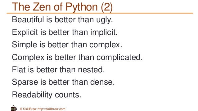 three principles from zen of python