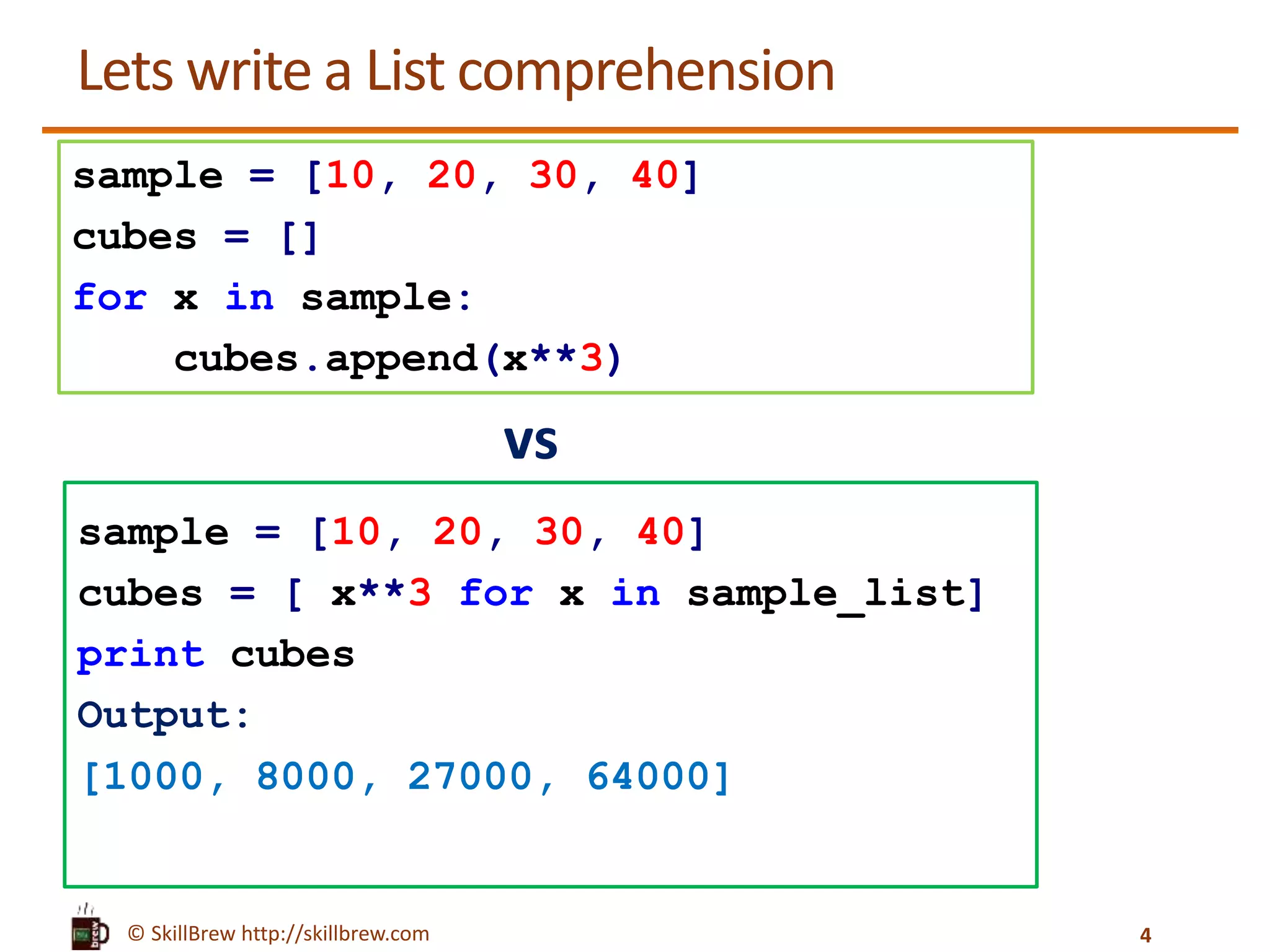 Python Programming Essentials - M34 - List Comprehensions | PPT