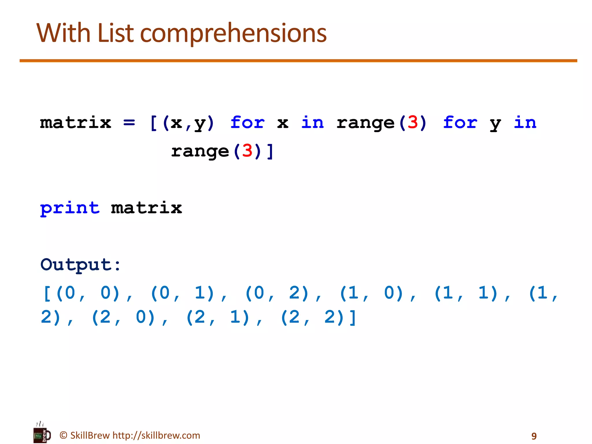 Python Programming Essentials - M34 - List Comprehensions | PPT
