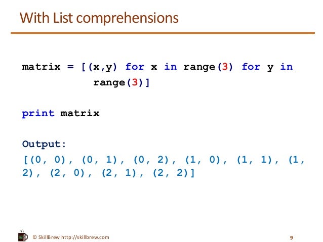 Python Programming Essentials - M34 - List Comprehensions