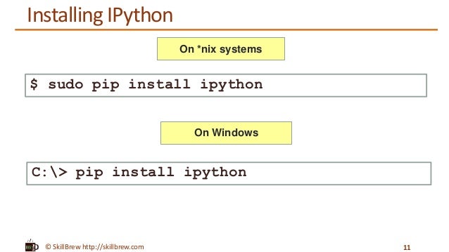 install ipython brew install ipython brew