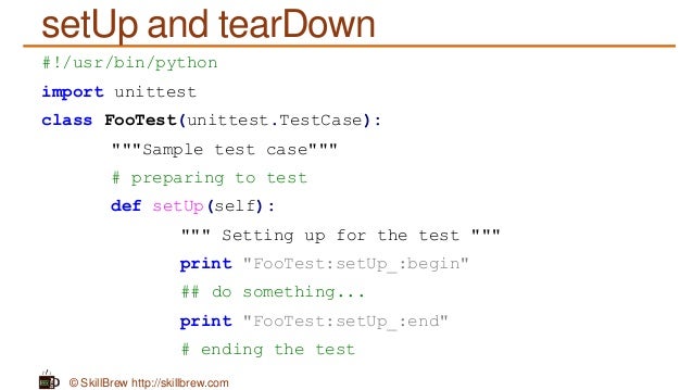 Unittest Python