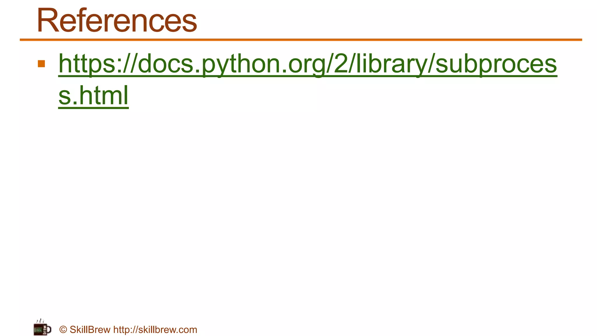 Python Programming Essentials - M40 - Invoking External Programs | PPT