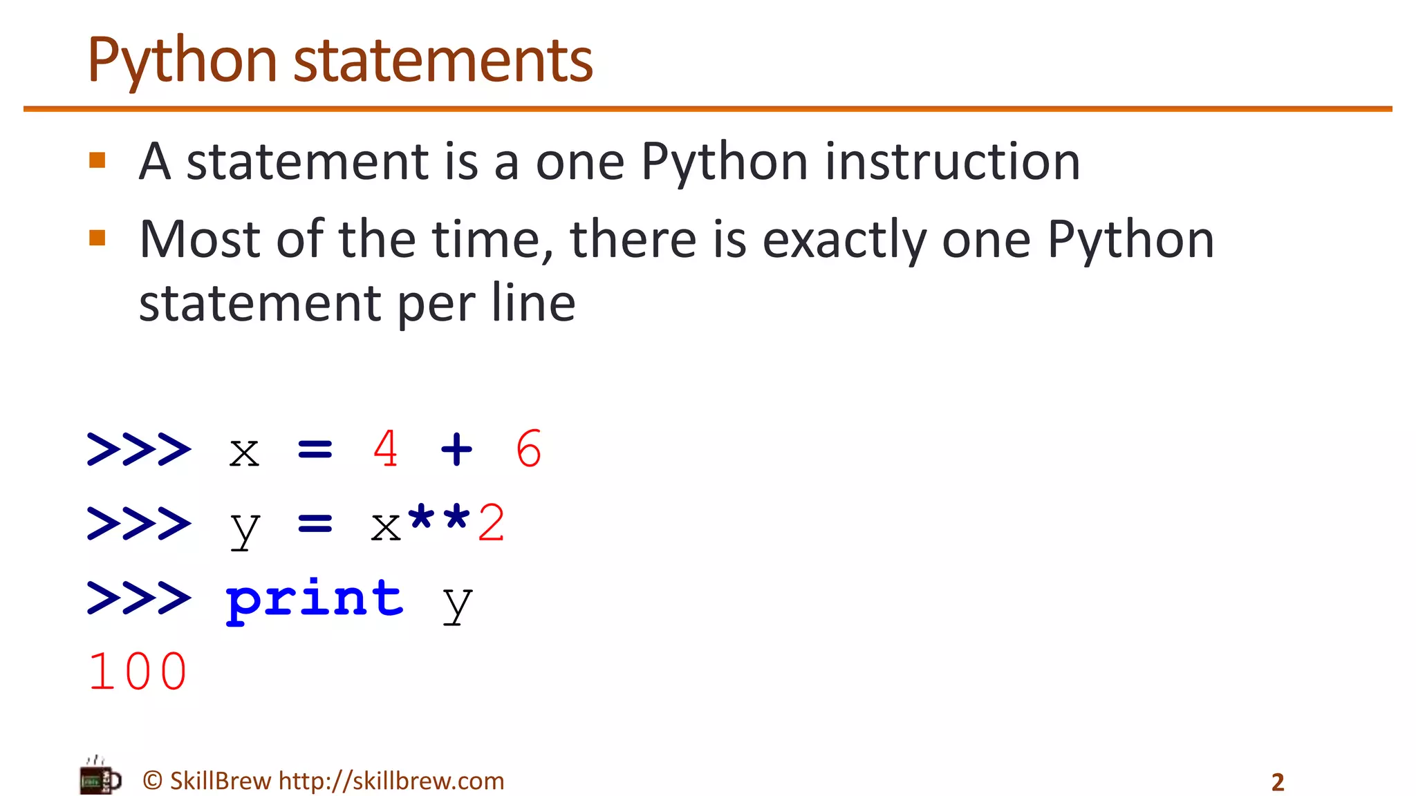 Python Programming Essentials - M6 - Code Blocks and Indentation | PPT