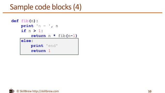 Python Programming Essentials - M6 - Code Blocks and Indentation | PPT ...