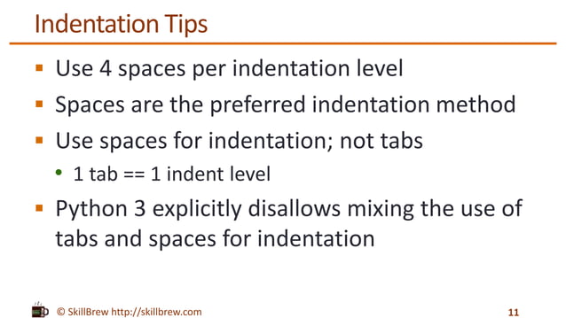 Python Programming Essentials - M6 - Code Blocks and Indentation | PPT