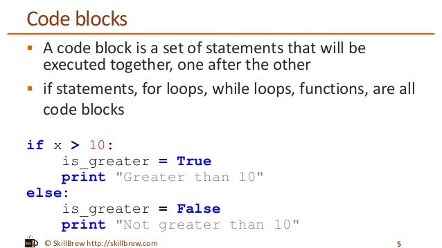  Python  Programming Essentials M6 Code  Blocks  and 