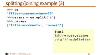 Python Programming Essentials - M8 - String Methods | PPT
