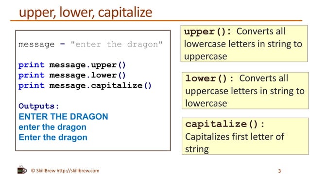 Python Programming Essentials - M8 - String Methods | PPT