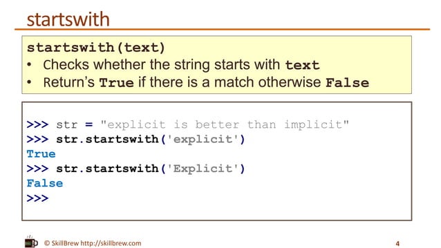 Python Programming Essentials - M8 - String Methods | PPT