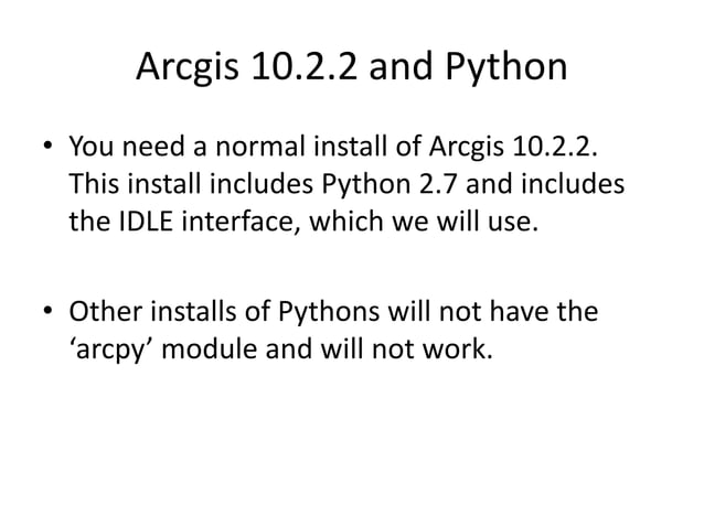 Python Programming for ArcGIS: Part I | PDF | Programming Languages ...
