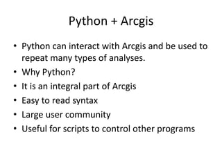 Python Programming for ArcGIS: Part I | PPT