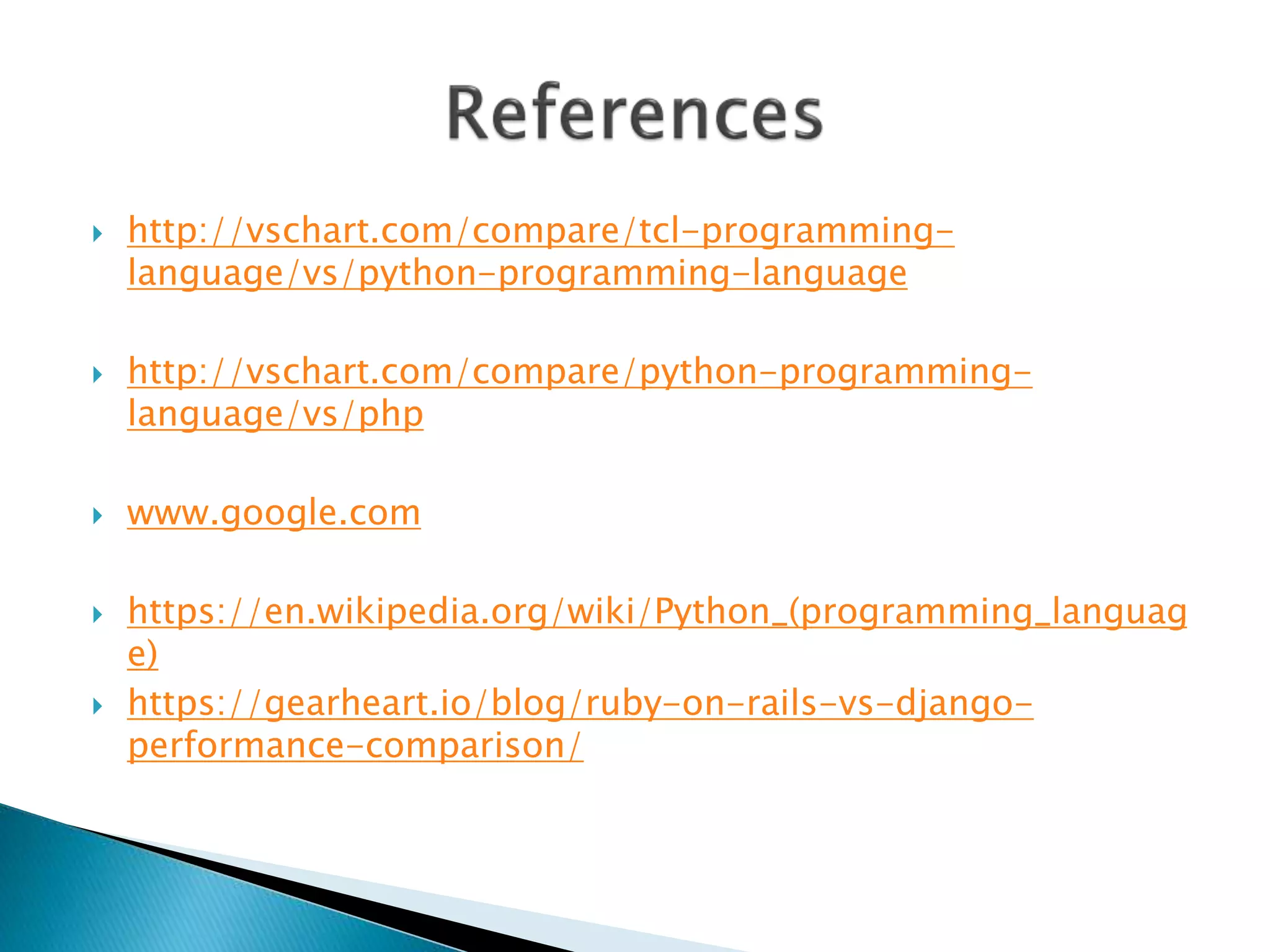 Python programming language | PPT