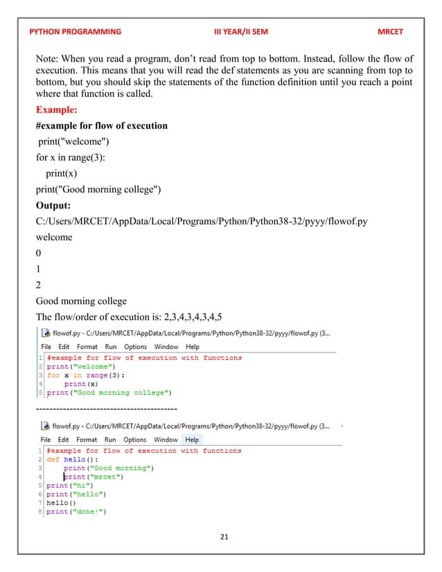 PYTHON PROGRAMMING NOTES.pdf | Programming Languages | Computing