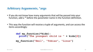 Python programming- Part IV(Functions) | PPT