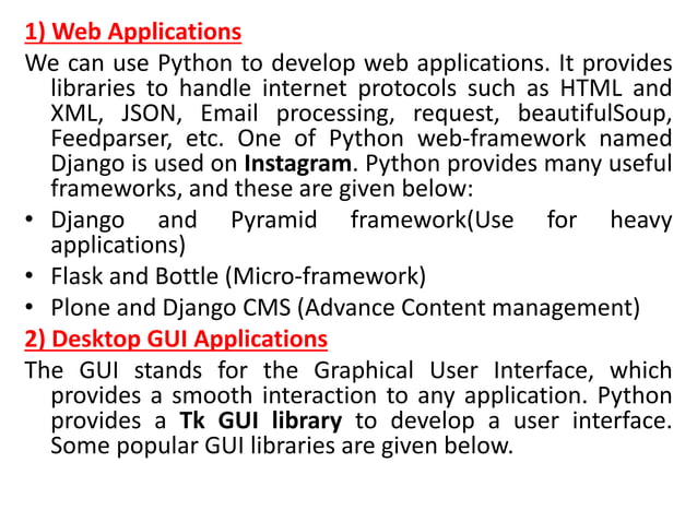 Python programming ppt.pptx | Programming Languages | Computing