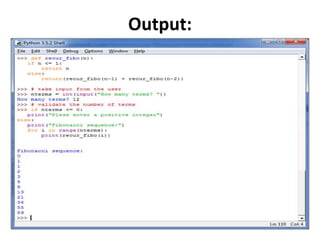 Output:
 