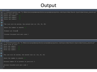 Output
 