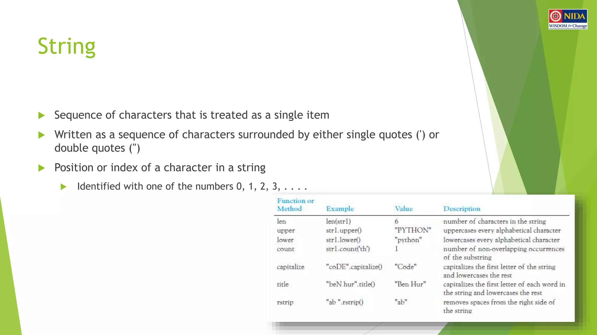 Python programming workshop | PPT