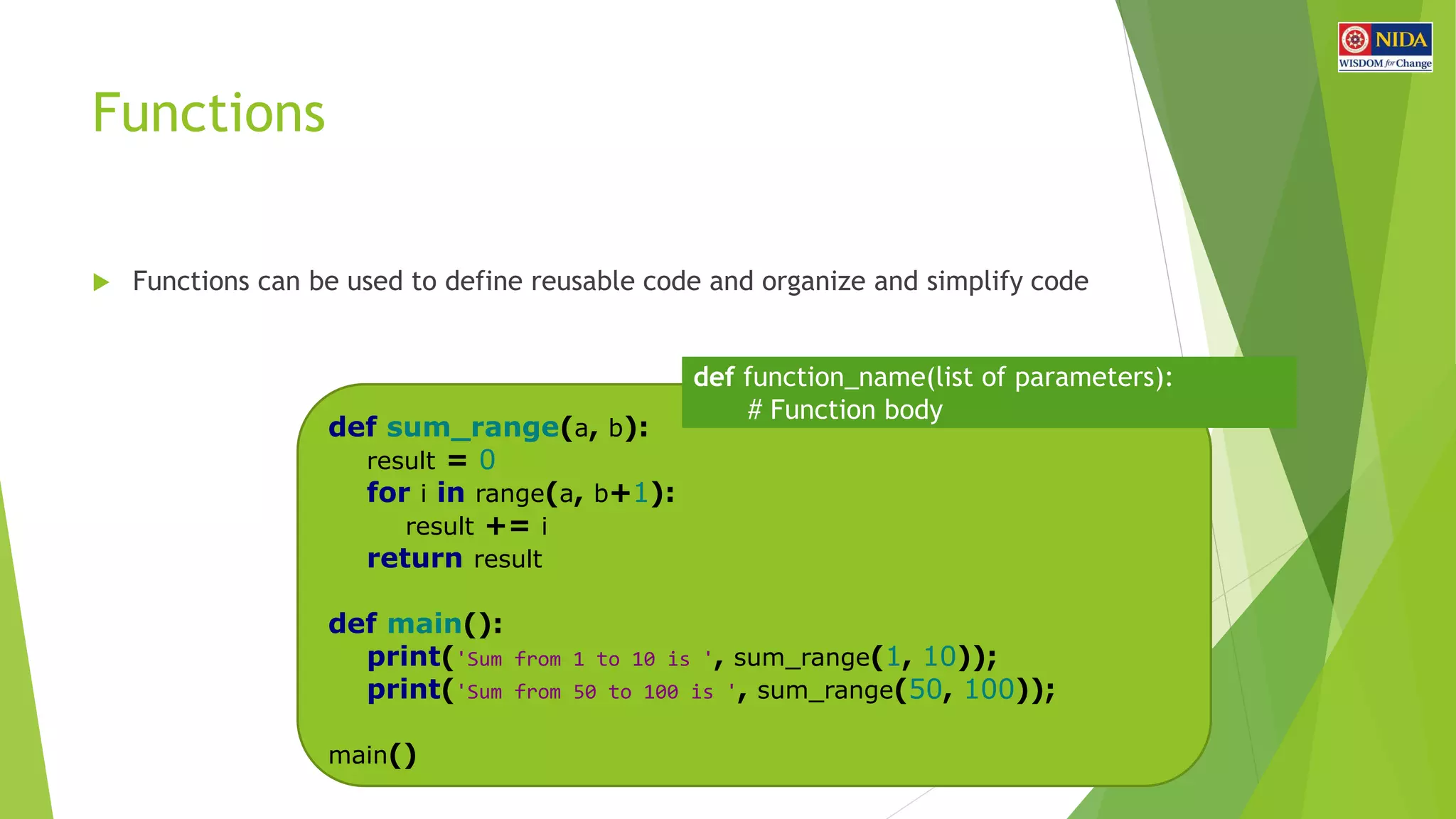 Python programming workshop | PPT