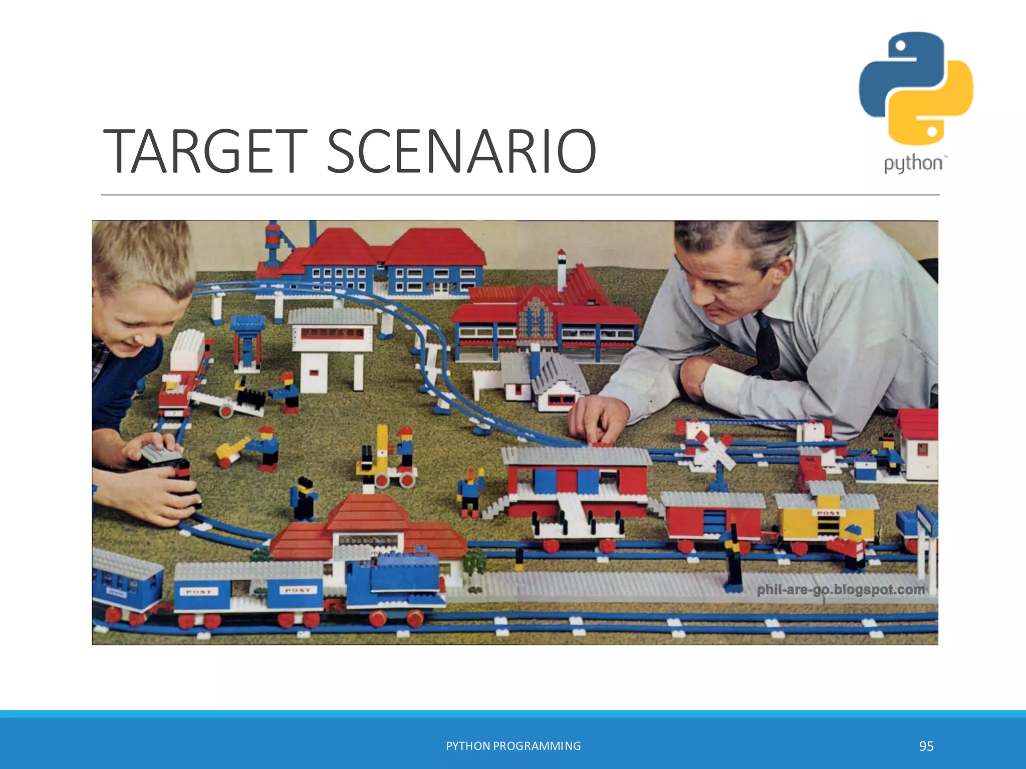 TARGET SCENARIO
PYTHON PROGRAMMING 95
 
