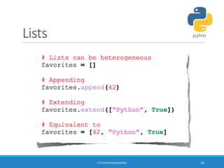 Python programming Workshop SITTTR - Kalamassery | PDF