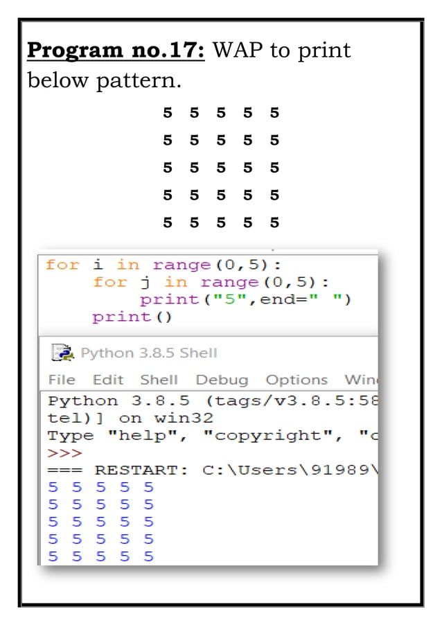 PYTHON PROGRAMS | PDF