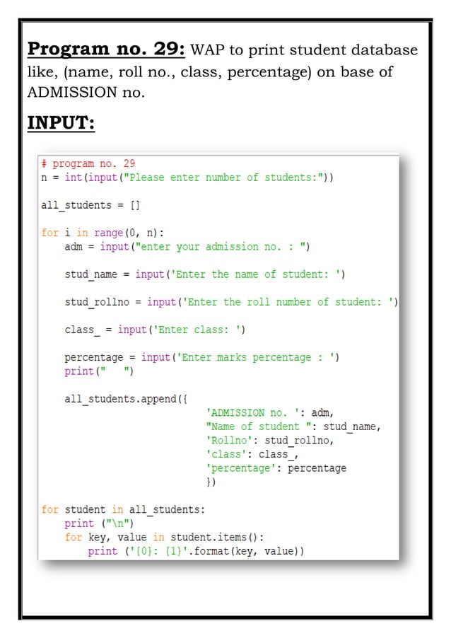 PYTHON PROGRAMS | PDF
