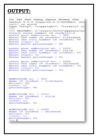 PYTHON PROGRAMS | PDF