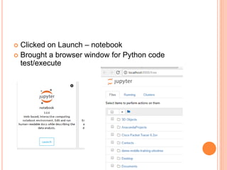 Python py charm anaconda jupyter installation and basic commands | PPT